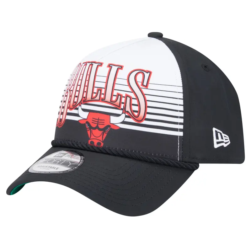men8217s chicago bulls new era black throwback gradient a-frame 9forty adjustable hat